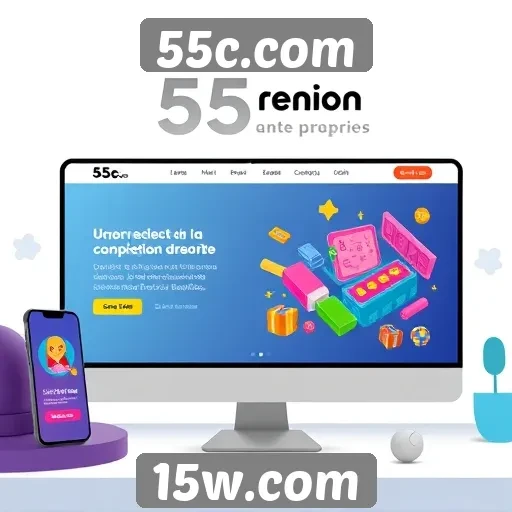 Experiência do usuário no design do 55c.com