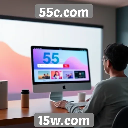 Experimentando a interface do usuário do 55c.com